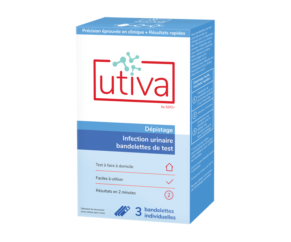 Urinary Infection Test Strips, 3 units Utiva Antifungal & Test