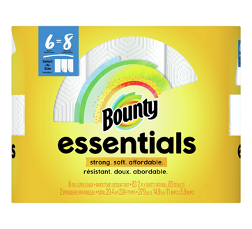Image of product Bounty - Essentials Select-A-Size Paper Towels, 6 units