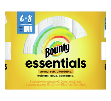 Essentials Select-A-Size Paper Towels, 6 units