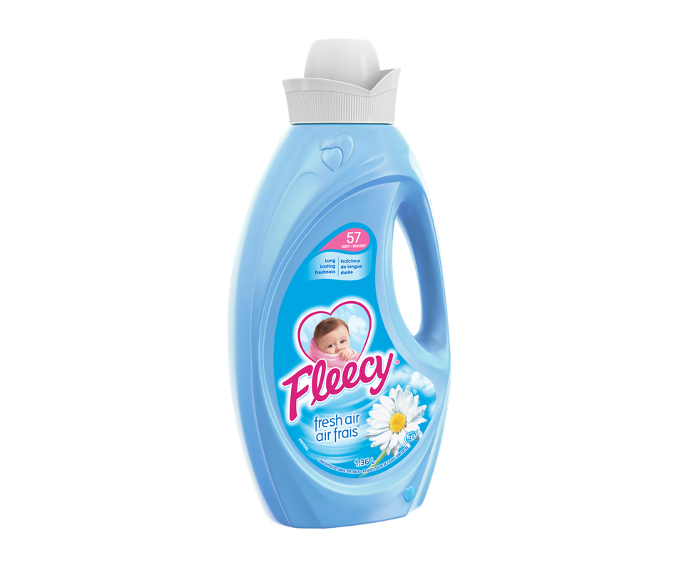Concentrated Fabric Softener, Fresh Air, 1.36 L Fleecy Liquid