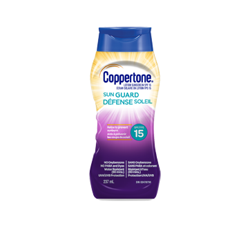 Image of product Coppertone - Sun Guard Lotion Sunscreen SPF 15, 237 ml