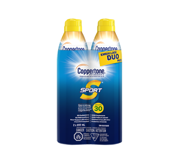 Sport Spray Sunscreen SPF 30, 2 x 222 ml