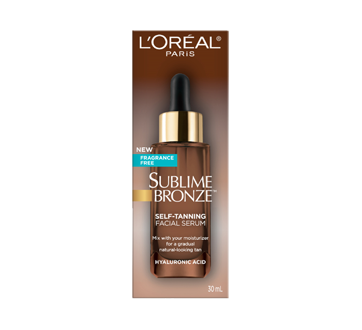 Image of product L'Oréal Paris - Sublime Bronze Self-Tanning Face Serum with Hyaluronic Acid, 30 ml
