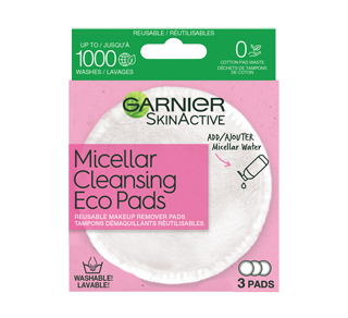 SkinActive Micellar Cleansing Eco Pads, 3 units