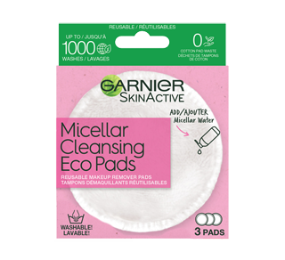 SkinActive Micellar Cleansing Eco Pads, 3 units