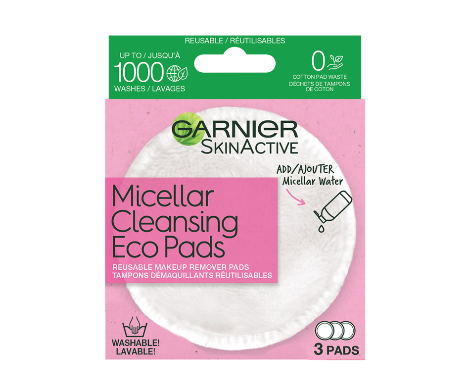 SkinActive Micellar Cleansing Eco Pads, 3 units Garnier Makeup