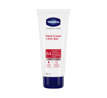 Image 1 of product Vaseline - Clinical Care Anti-Bacterial Hand Cream, 100 ml