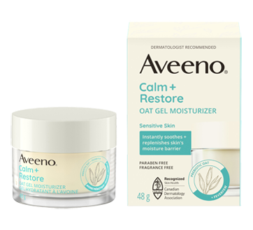Image 1 of product Aveeno - Calm+Restore Oat Gel Moisturizer, 48 g
