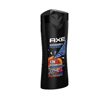 Image 4 of product Axe - Skateboard & Fresh Roses Body Wash, 473 ml, Refreshing Scent