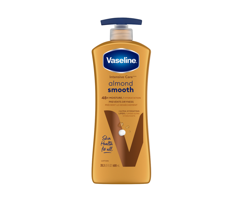 Intensive Care Body Lotion for Dry Skin, Almond Smooth, 600 ml Vaseline Moisturizer Jean Coutu