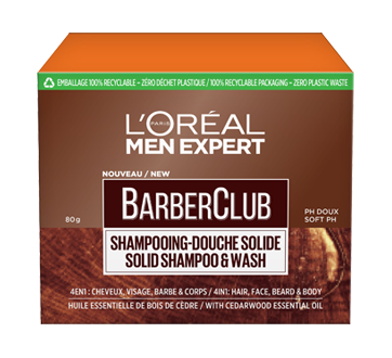 Men Expert Barber Club 4 in 1 Solid Shampoo and Body Wash, 8 g