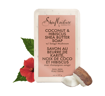 Coconut & Hibiscus Shea Butter Soap for Dull Skin, 227 g