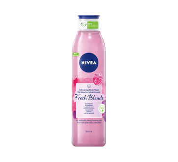 Fresh Blends Refreshing Body Wash, 500 ml, Raspberry Blueberry & Almond Milk