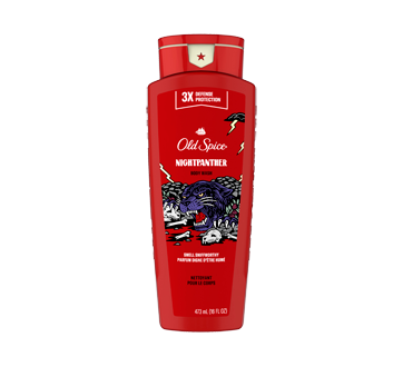 Image of product Old Spice - NightPanther Body Wash for Men Long Lasting Lather, 473 ml
