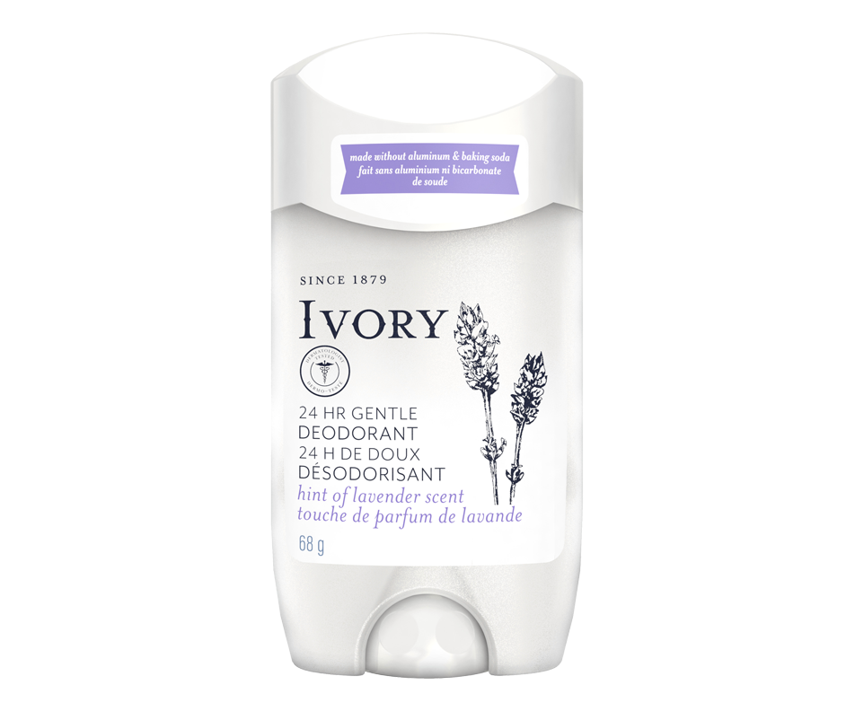Deodorant 24h Gentle, Hint of Lavender, 68 g Ivory Antiperspirant