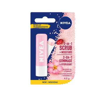 2-in-1 Lip Moisturizing Scrub with Rosehip Oil & Vitamin E, 4.8 g