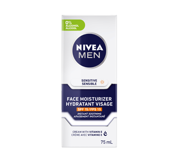 Image of product Nivea Men - Sensitive Face Moisturizer with SPF 15, 75 ml