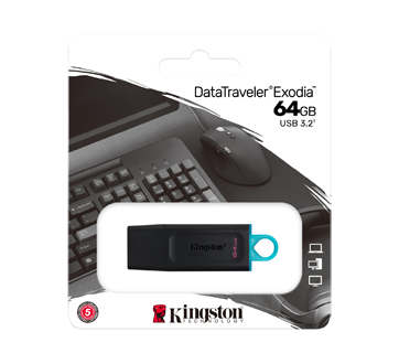 64GB DataTraveler Exodia Flash Drive, 1 unit