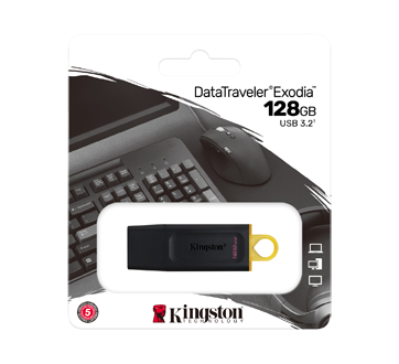 Image of product Kingston - 128GB DataTraveler Exodia Flash Drive, 1 unit
