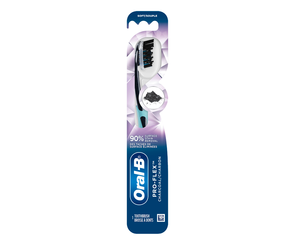 ProFlex Charcoal Manual Toothbrush Soft, 1 unit OralB Toothbrush
