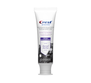 Image of product Crest - 3D White Whitening Therapy Charcoal Deep Clean Fluoride Toothpaste Invigorating Mint, 110 ml