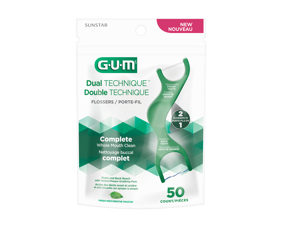 Dual Technique Flosser G·U·M Dental care product Jean Coutu