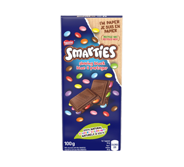 Image 1 of product Nestlé - Smarties Milk Chocolate Sharing Block, 100 g