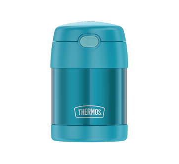 FUNtainer Food Jar with Spoon, 290 ml, Teal