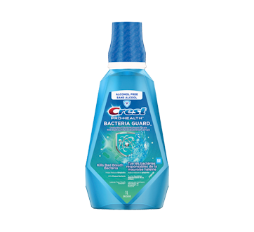 Image of product Crest - Bacteria Guard Plus Mouthwash with 1.5% Hydrogen Peroxide Mint, 1 L