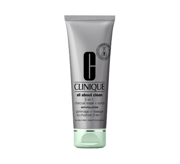 Image 1 of product Clinique - All About Clean 2-In-1 Charcoal Mask + Scrub, 100 ml
