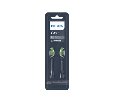 Image 1 of product Philips - One by Sonicare Brush Head, 2 units, Midnight
