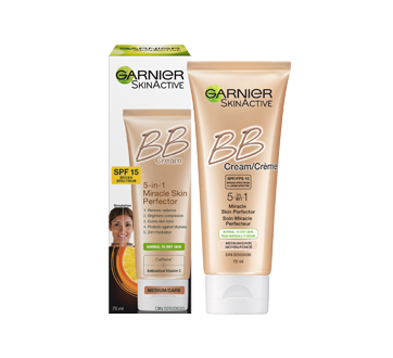 SkinActive BB Cream 5-in-1 for Normal to Dry Skin SPF 15, 75 ml, Medium to Dark