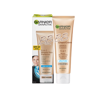 SkinActive BB Cream 5-in-1 for Combo to Oily Skin SPF 20, 60 ml, Light to Medium