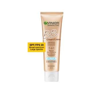 Image 2 of product Garnier - SkinActive BB Cream 5-in-1 for Combo to Oily Skin SPF 20, 60 ml, Light to Medium