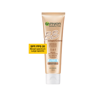 Image 2 of product Garnier - SkinActive BB Cream 5-in-1 for Combo to Oily Skin SPF 20, 60 ml, Medium to Dark