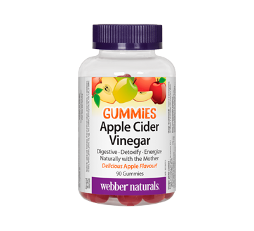 Image of product Webber Naturals - Apple Cider Vinegar Apple Flavour Gummies, 90 units