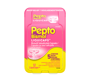 Image of product Pepto-Bismol - Pepto-Bismol Liquicaps, 12 units