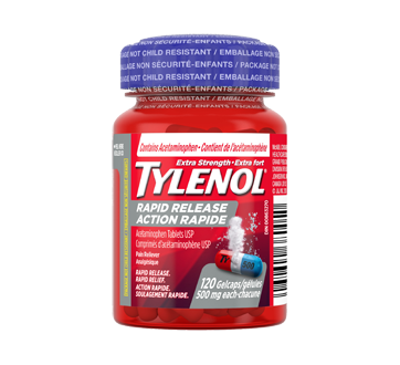 Image of product Tylenol - Rapid Release Gels, 120 units