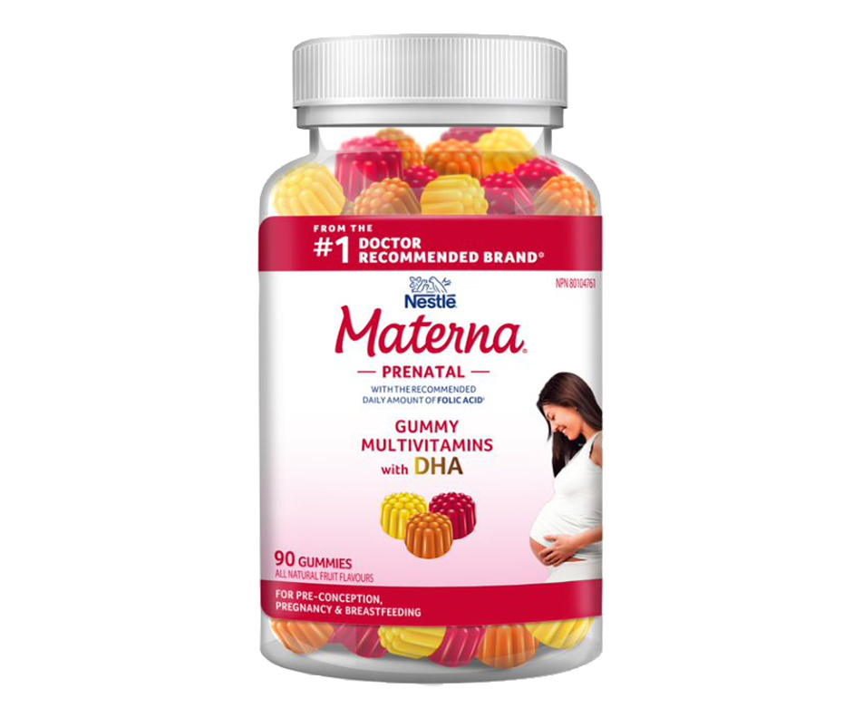 Prenatal Gummy Multivitamins with DHA, 90 units Materna Prenatal