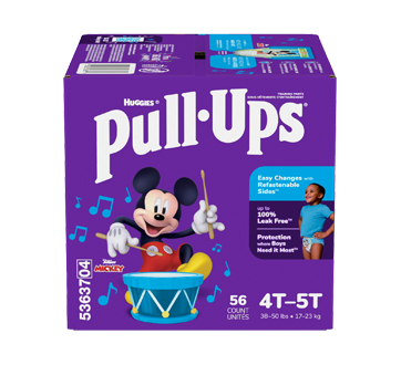 Image of product Pull-Ups - Pull-Ups Boys' Potty Training Pants 4T-5T, 56 units, Size 6