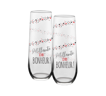 Duo of Champagne Flutes, 2 units