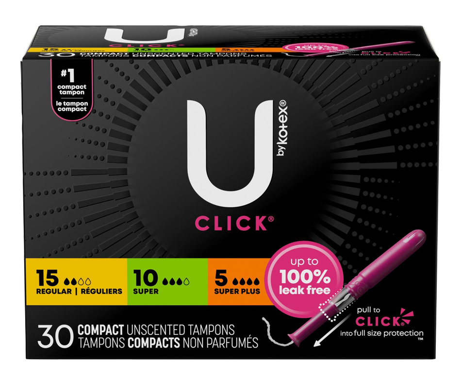 Click Compact Tampons Multipack, regular/super/super plus, 30 units U