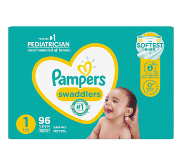 Swaddlers Diapers Size 1, 96 units