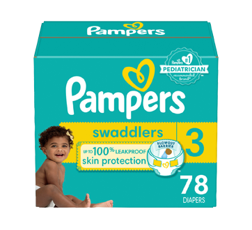 Swaddlers Active Baby Diapers Size 3, 78 units
