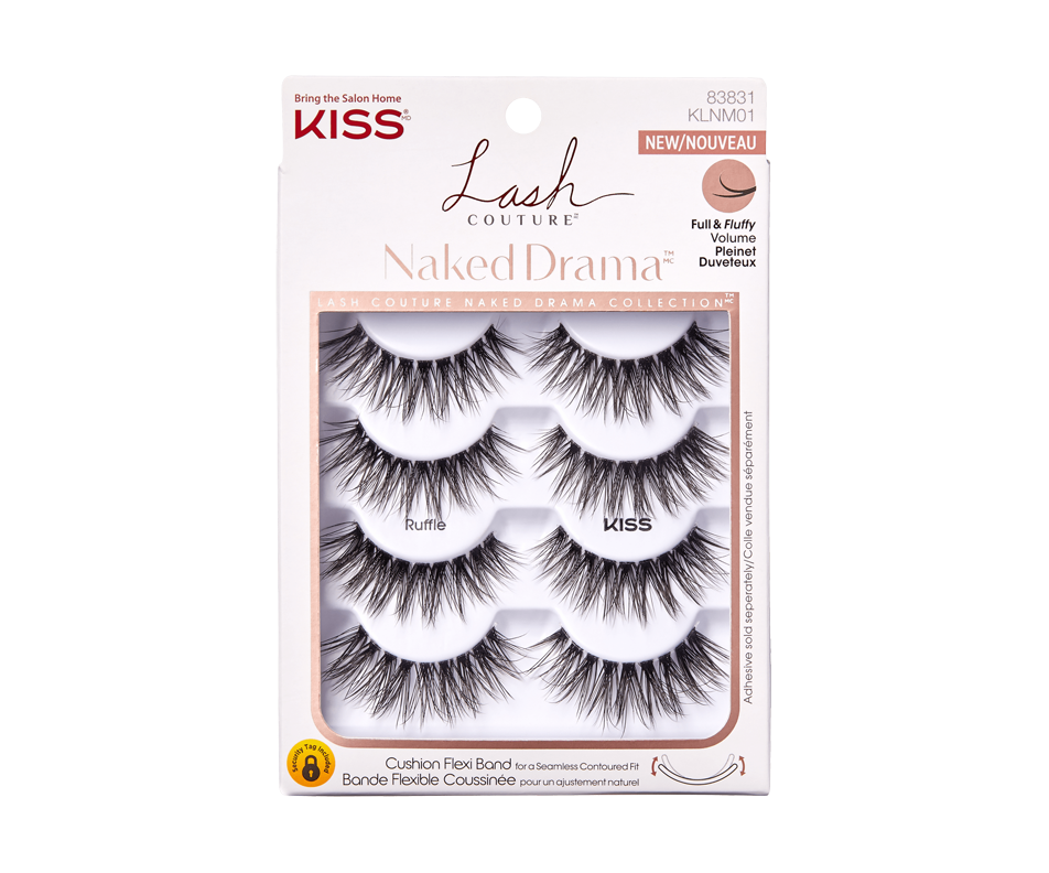 Lash Couture Naked Drama Lashes Multipack, Ruffle, 4 units Kiss