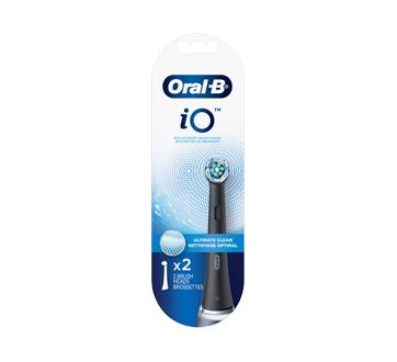 Image of product Oral-B - iO Ultimate Clean Replacement Brush Heads Black, 1 unit