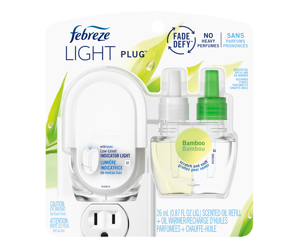 Light Fade Defy Plug Air Freshener Starter Kit & Single Oil Refill