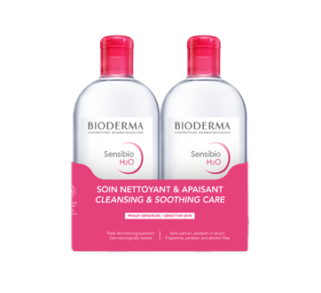 Image of product Bioderma - Sensibio H2O Cleansing & Soothing Care Duo, 2 x 500 ml
