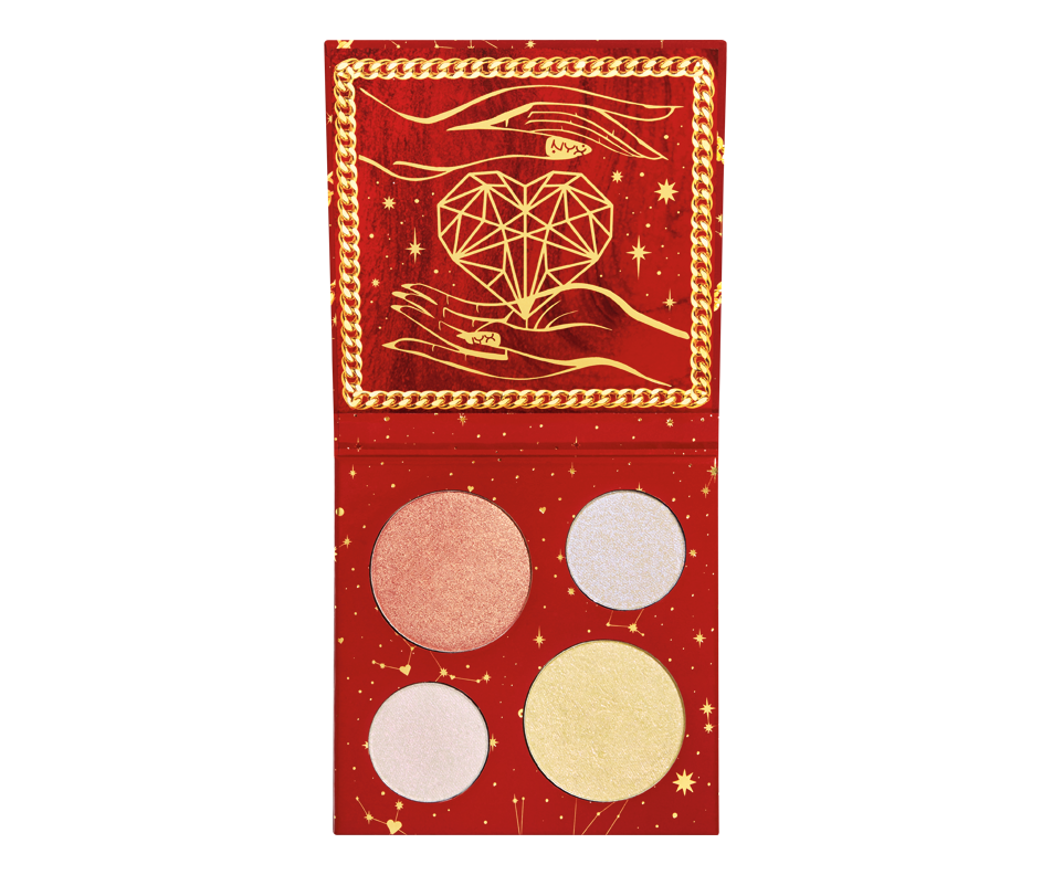 Gimme Super Stars! Highlighter Quad, 1 unit, Moon Metals NYX