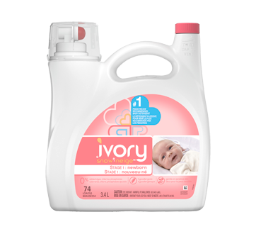 Image of product Ivory - Snow Stage 1: Newborn Liquid Laundry Detergent, 3.4 L